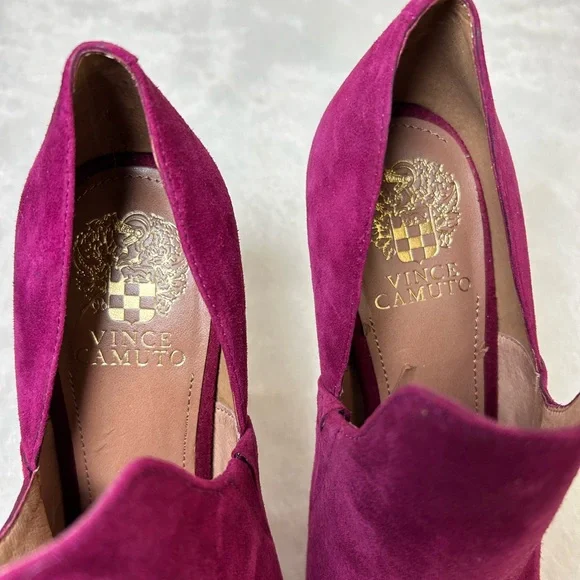 Vince Camuto Fuchsia Peep-Toe Heels - Picture 3 of 6
